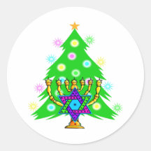 Chanukkah and Christmas Sticker