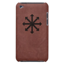 Chaosphere - Occult Magick Symbol on Red Leather iPod Touch Case