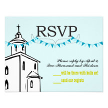 Chapel RSVP-size for RSVP Envelopes Personalised Invitations