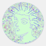 CHARA 8 ROUND STICKER