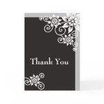 Charcoal Border : : Designer Thank You Cards