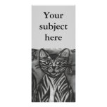 Charcoal Cat Rack Cards rack cards