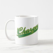 Chargers Script Mug