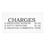 Charges Picture Card