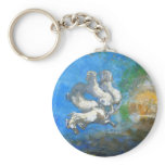 Chariot of Apollo - by Symbolist Odilon Redon keychains
