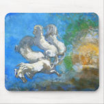 Chariot of Apollo: by Symbolist Odilon Redon mousepads