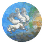 Chariot of Apollo - by Symbolist Odilon Redon stickers