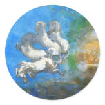 Chariot of Apollo: by Symbolist Odilon Redon stickers