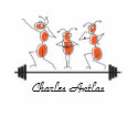 Charles Antlas™_tri-pose barbell t-shirts
