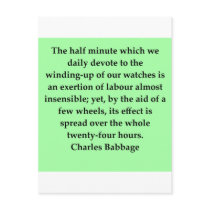 Charles Babbage quote Post Card
