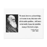 Charles Darwin Quote 1b postcards