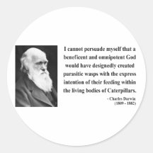 Charles Darwin Quote 2b Stickers