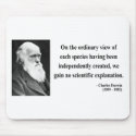 Charles Darwin Quote 3b mousepads