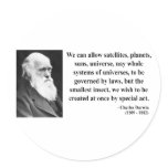Charles Darwin Quote 4b Round Sticker