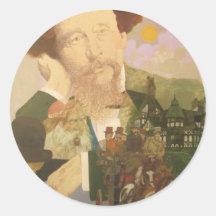 Charles Dickens, English Author Sticker