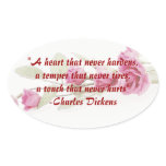 Charles Dickens Quote Rose Stickers