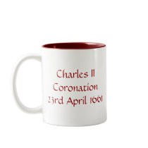 Charles II Coronation mug