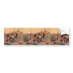 Charles M. Russell's First Wagon Tracks (1908) bumper stickers