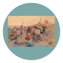 Charles M. Russell's First Wagon Tracks (1908)