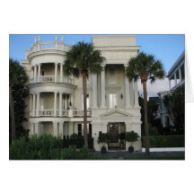 Charleston South Carolina Historic Home Card