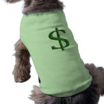 Charlie Sheen Dollar Sign pet clothing
