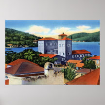 Charlotte Amalie Virgin Islands Rum Factory Print