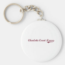 Charlotte Court House Virginia Classic Design Keychains