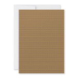 Charming brown flowers with long heart on light br custom invitation