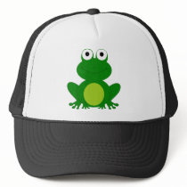 Charming cartoon frog trucker hats