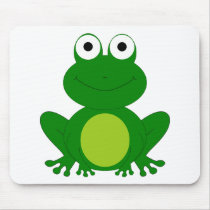 Charming cartoon frog mousepads