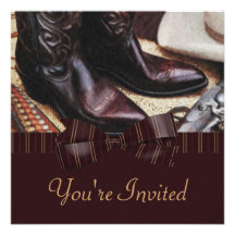 Charming Country Wedding Announcement