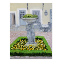 Charming courtyard in FRANCE Post Card