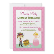 Charming Princess & Pirate Party Invitation