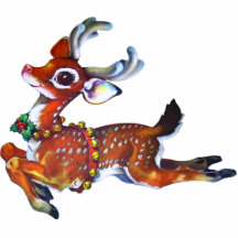 Charming Reindeer Photo Cut Outs