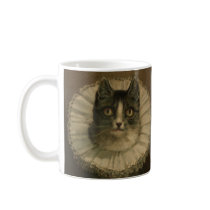 Charming Vintage Cat Custom Mug