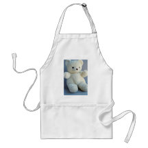 Charming White teddy bear Apron