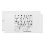 Chart of the Alphabet in the Hebrew Language Photo Cards