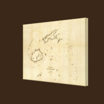 Chart of the Viti Group or Fiji Islands canvas prints