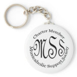 Charter Member Musicaholic Support Society keychains