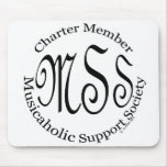 Charter Member Musicaholic Support Society mousepads
