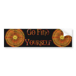 Chartres Labyrinth Fire Bumper Sticker bumper stickers