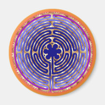 Chartres Labyrinth Pearl Light Paths Magnet
