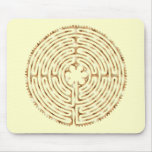 Chartres Labyrinth Pearl Mousepad