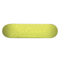Chartreuse abstract pattern. skate boards