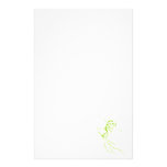 Chartreuse Downhill Customized Stationery