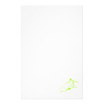Chartruese Snowborder Customized Stationery