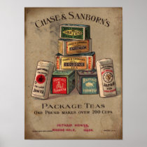 Chase & Sanborn's Tea Poster