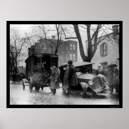 Chasing Bootleggers in Washington, DC 1922 Print