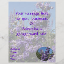 Chaste Tree Purple Flowers Flyers