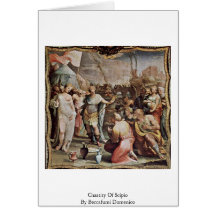 Chastity Of Scipio By Beccafumi Domenico Greeting Cards